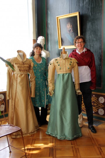 Nathalie Harran und Christina Egli (stellvertretende Direktorin des Napoleonmuseum Thurgau)