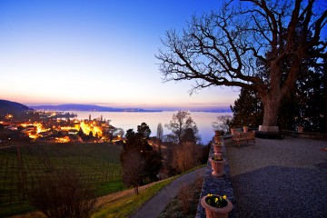 Winterliche Schlossterasse