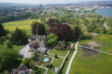 Schloss Seeburg von oben 