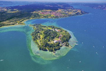 Karibisches Flair: Die Insel Mainau von oben