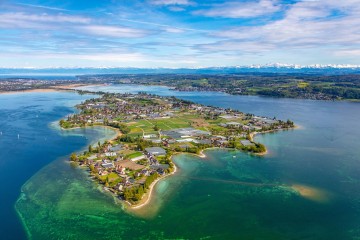 Insel Reichenau und weiter Blick auf die Bodenseeregion