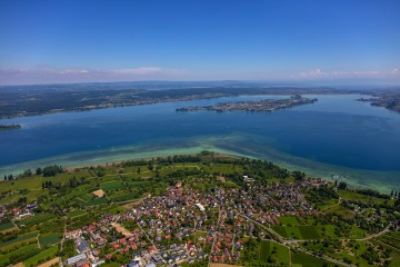 Die Halbinsel Höri von oben