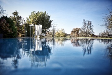 Der beheizte Pool des Hotel Gasthaus Hirschen