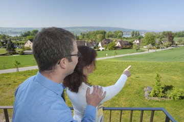 Blick vom Hotelbalkon des Hotel „St. Elisabeth“