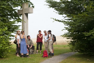 Pilgergruppe auf den Pfaden des Jakobsweges