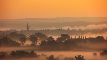 Radolfzell am Bodensee im Morgennebel