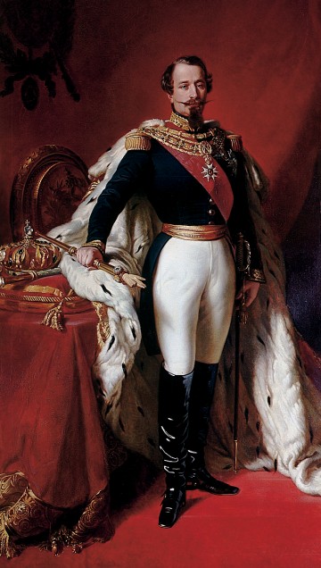 Kaiser Napoleon III. im Krönungsornat 
