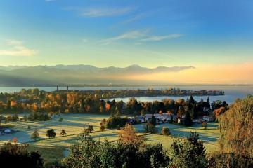 Blick auf das herbstliche Lindau