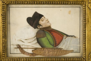 Napoleon im Sterbebett nach seinem Tod