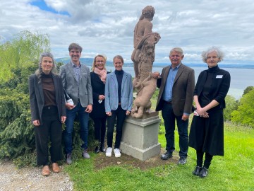 Pressefoto beim Medientermin auf dem Arenenberg