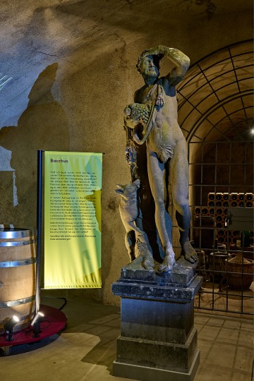 Statue des römischen Weingotts Bacchus