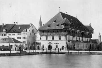 Konstanz: Blick auf das Konzil und den Hafen von Süden. Wohl Atelier Wolf, um 1860