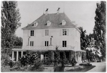 Das Palais auf dem Arenenberg von Süden, Foto um 1860