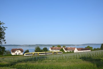 Die Bodenseeguertelbahn B31 bei Schloss Maurach