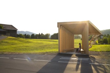 Haltestelle Glatzegg, Teil des Architekturprojekts Bus:Stop Krumbach