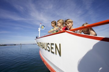 Auf dem Wasser mit Oskar