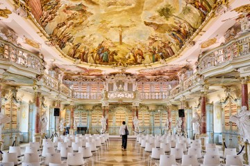 Der Bibliothekssaal im Kloster Schussenried