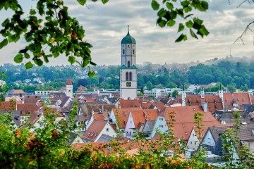 Blick über die Dächer von Biberach