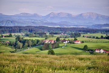 Ausblick ins Württembergische Allgäu