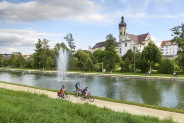 Wasserspiel im Stadtgarten Ehingen