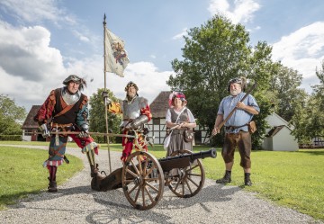 Landsknechte im Oberschwäbischen Museumsdorf Kürnbach