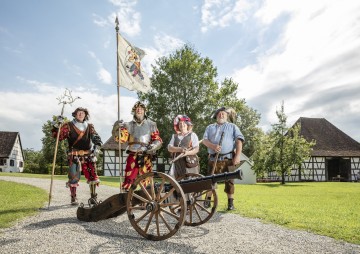 Landsknechte im Oberschwäbischen Museumsdorf Kürnbach
