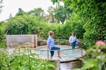Kneippbecken im Kurgarten Bad Saulgau