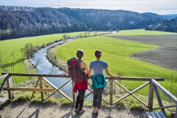 Ausblick vom Känzele ins Donautal bei Sigmaringen 