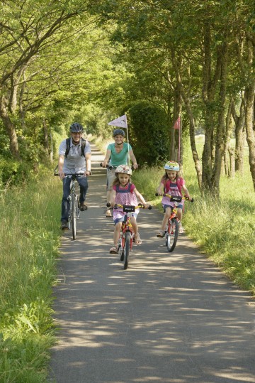 Familienausflug mit Rad