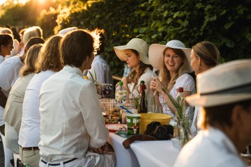 Dîner en blanc am Bodenseeufer