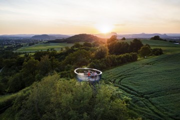 Aussichtsturm "Blattform" am Bohlinger Galgenberg