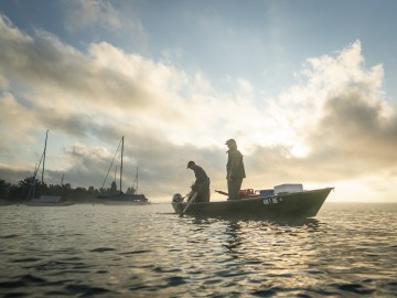 Fischerboot auf dem Untersee