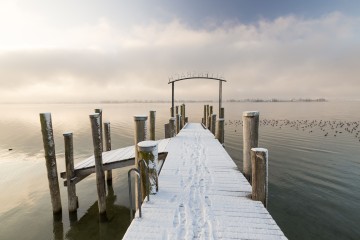 Allensbacher Landestelle im Winter 