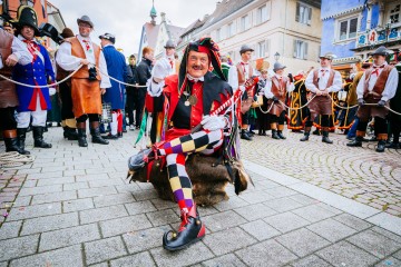 Einzelfigur der Stockacher Fasnacht: Hofnarr Kuony von Stocken
