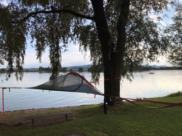 Schlafen im Baumzelt