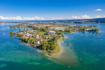 Inselspitze der Reichenau aus der Luft