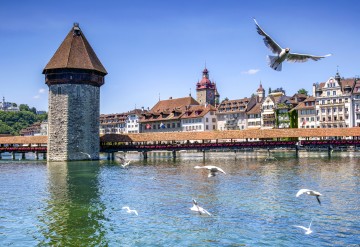 Schmucke Stadt am Vierwaldstättersee