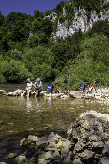 Mit dem Rad entlang der Donau