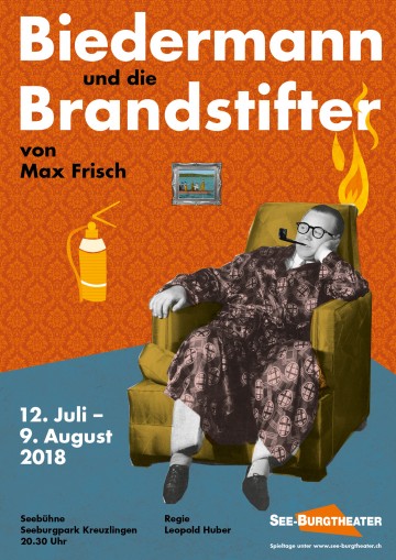 Plakat zu «Biedermann und die Brandstifter» 