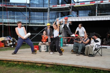 Theater auf der Baustelle