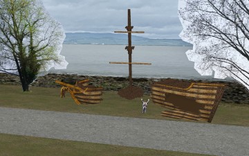 Visualisierung des Bühnenbilds von "Die Legende von Anne Bonny"