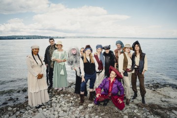 Die Piratencrew am Kreuzlinger Seeufer