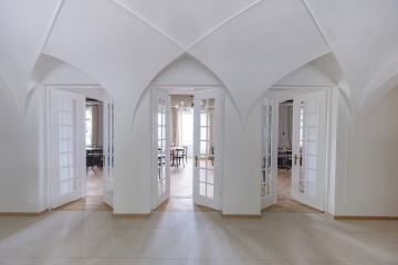 Eingang der Villa Gminder zum Restaurant Pinus