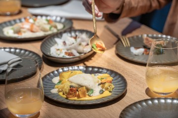 Sharing-Konzept im Restaurant Pinus