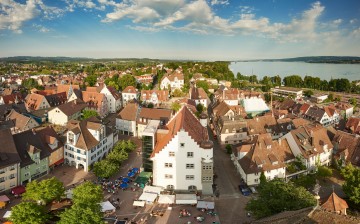 Münsterblick auf den Abendmarkt