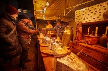 Französisches Nougat auf dem Schokomarkt