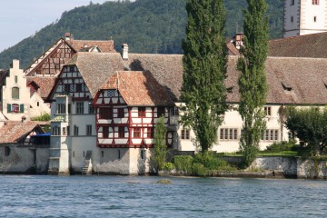 Blick auf das ehemalige Kloster St. Georgen