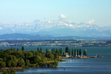 Bodensee mit Blick auf Säntis